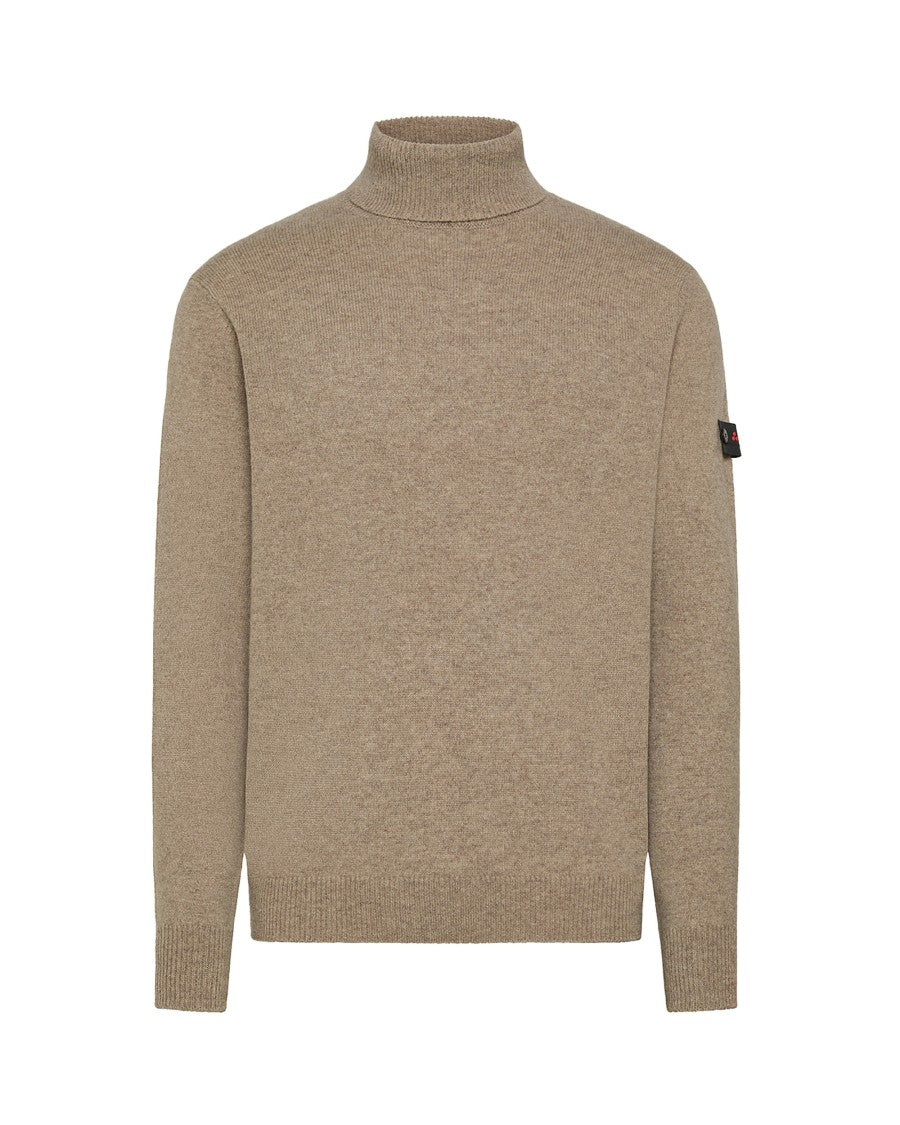 Peuterey High-Neck Wool-Yak Knit Sweater