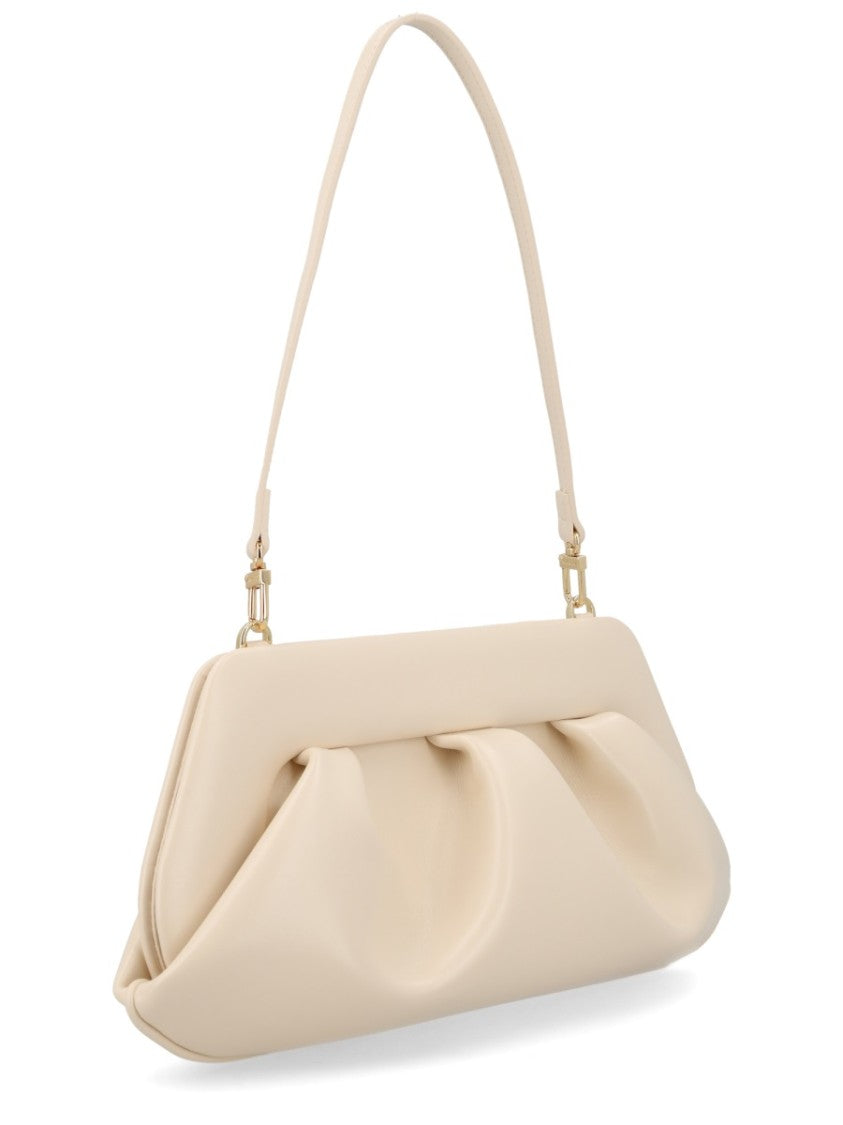 Themoirè Neutrals Bios Baguette Pleated Shoulder Bag