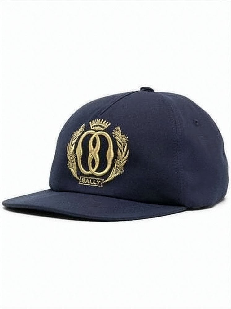 Bally Structured Cotton Cap With Embroidered Emblem