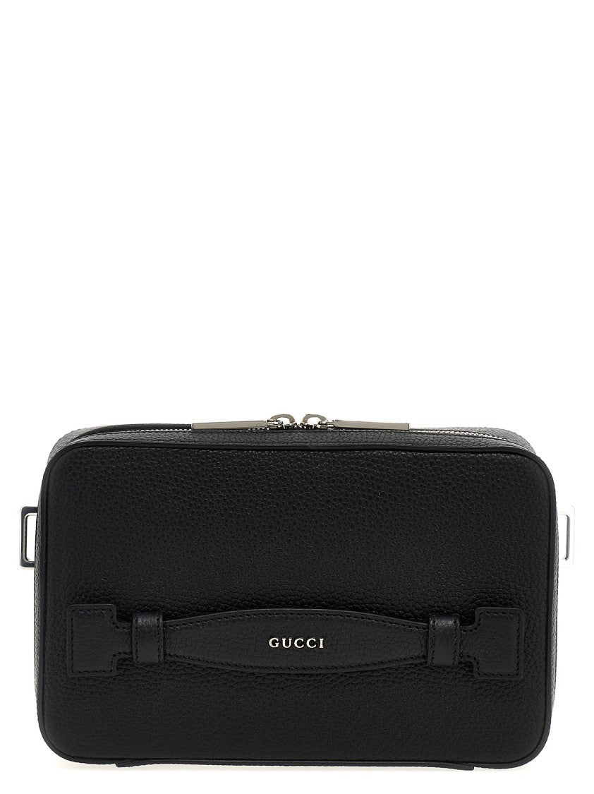 Gucci Logo Leather Shoulder Strap