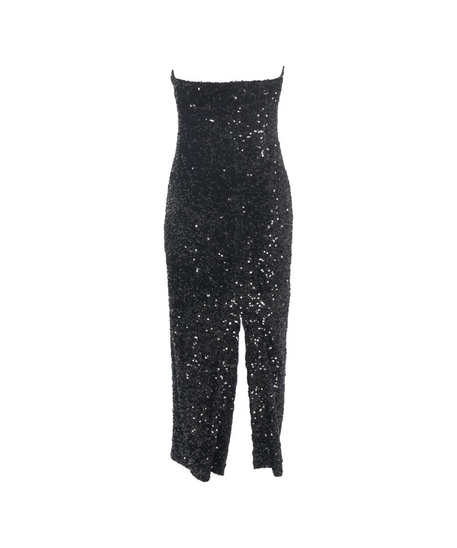 Gender Midi Dress With Sparkling Sequin Embellishments