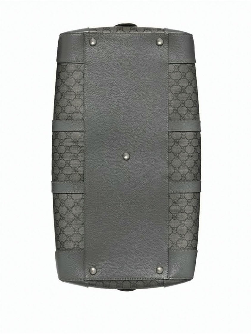 Gucci Rectangular Monogram Canvas Duffle Bag