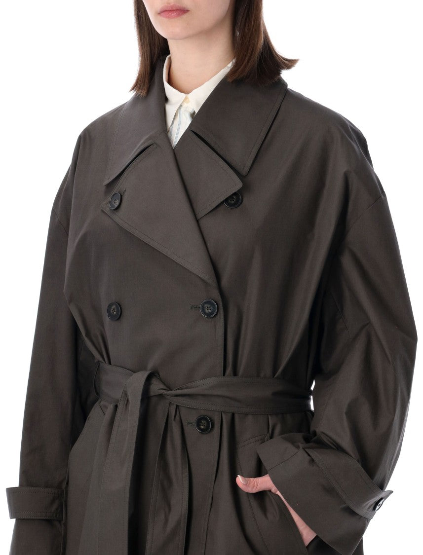 Soeur Water-Repellent Cotton Poplin Helio Trench Coat
