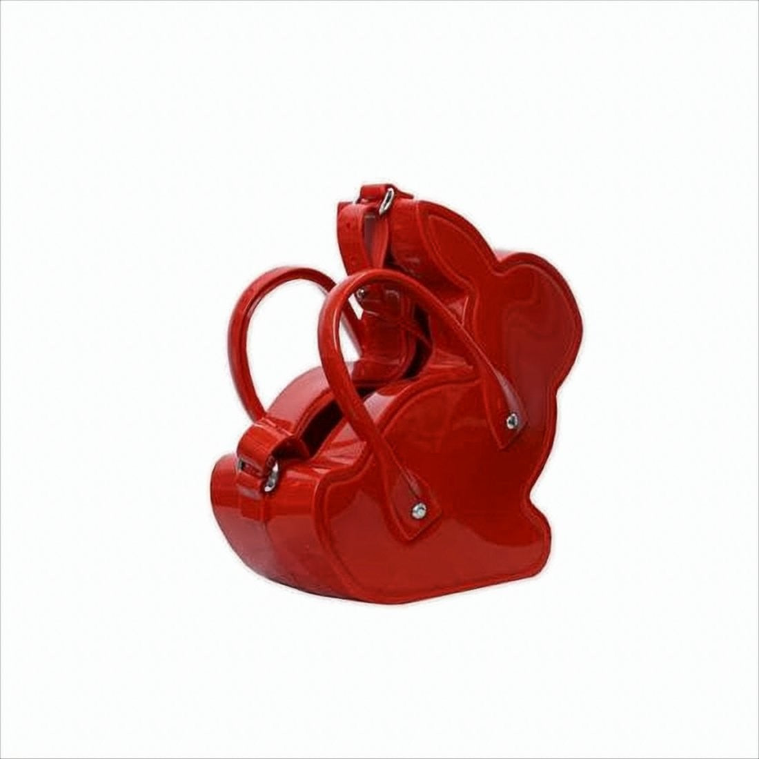 Comme Des Garçons Unique Rabbit-Shaped Red Tote Bag