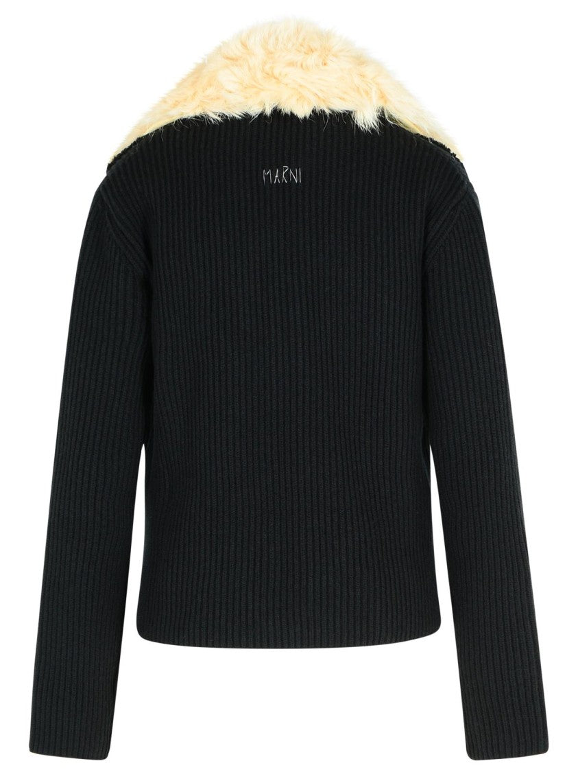 Marni Black Virgin Wool Sweater