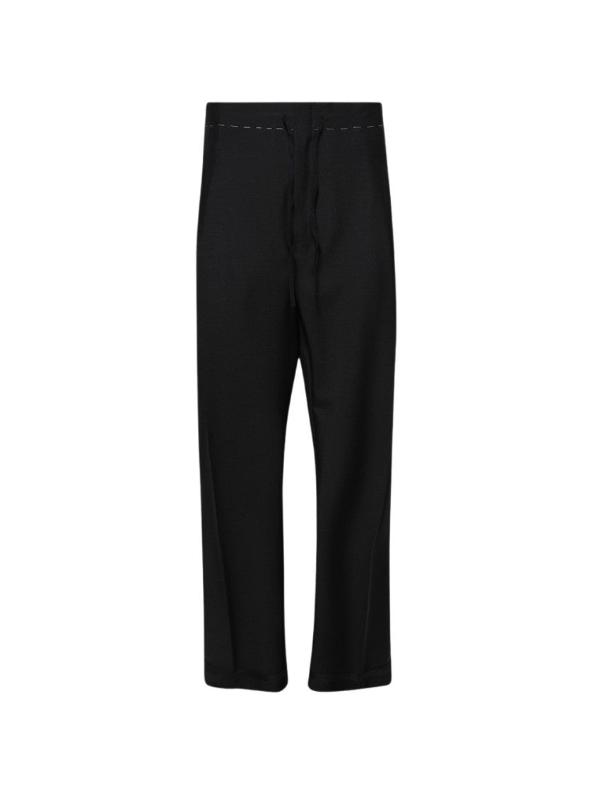 Maison Margiela Black Straight Leg Pants