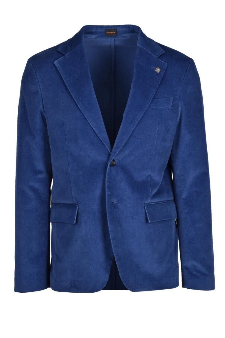 Officina 36 Velvet Jacket - Blue