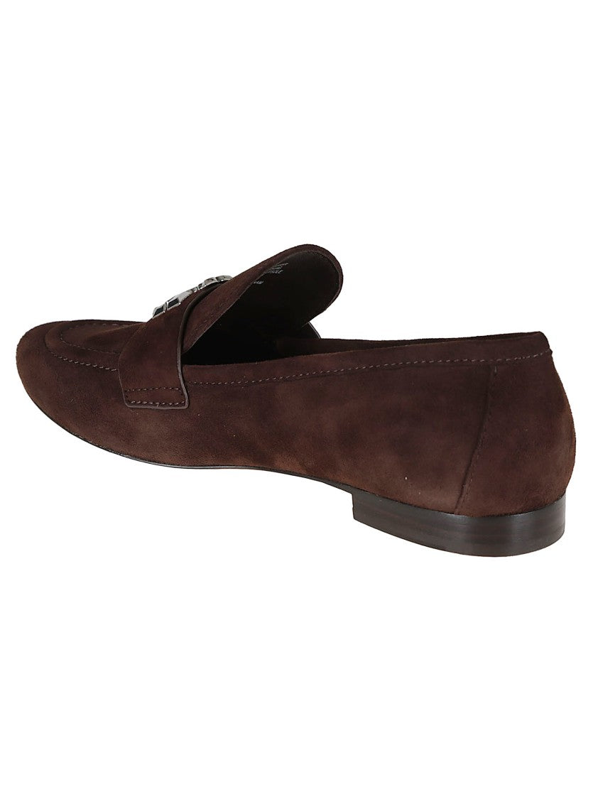 Tory Burch Eleanor Sculptural Suede Loafers