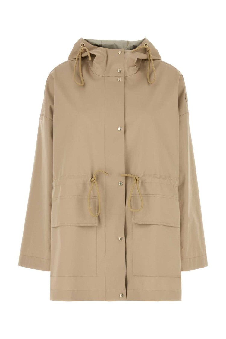 Moncler Beige Cotton Blend Gaillon Parka