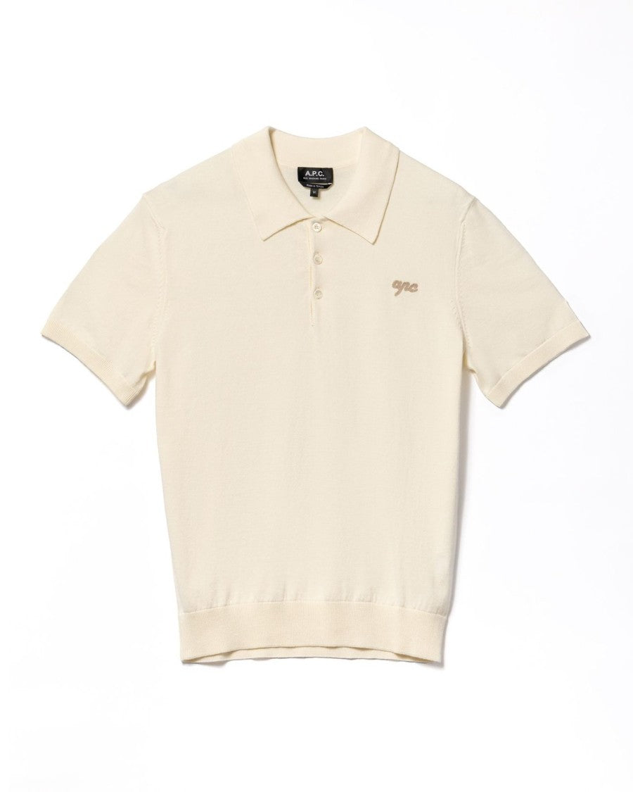 A.P.C. Short-Sleeved Knit Polo Shirt