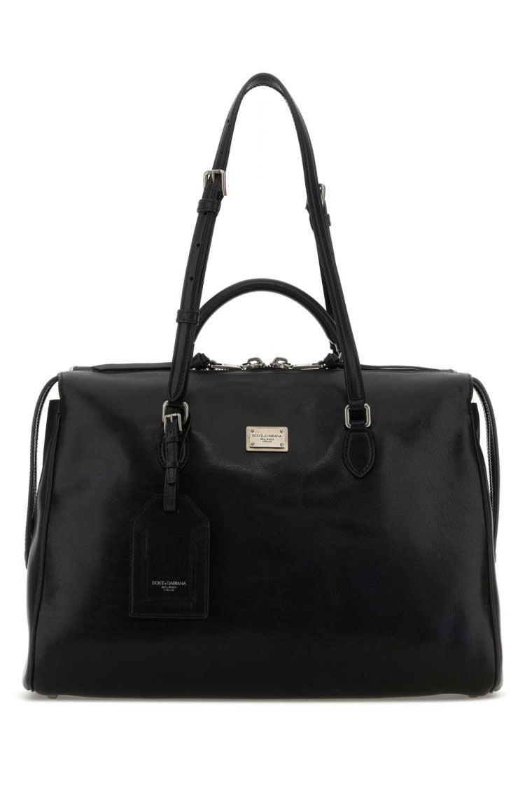 Dolce & Gabbana Black Leather Vittoria Handbag