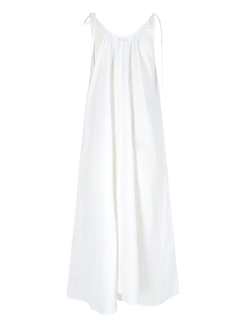 Anine Bing Midi Linen & Lyocell Dress – White