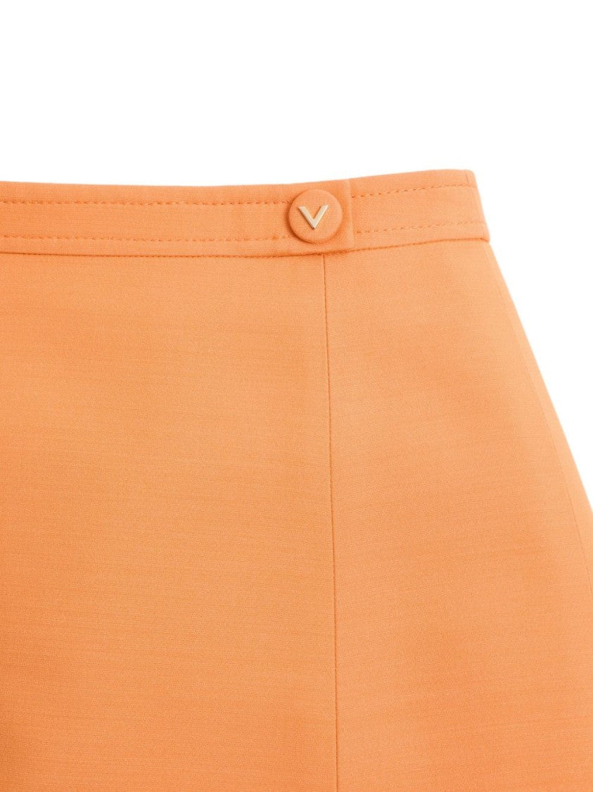 Valentino Garavani Crepe Couture Heart Jewel Skirt