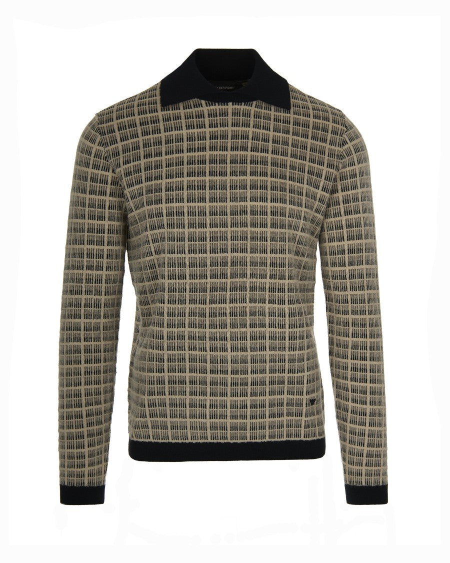 Emporio Armani Multicolor Virgin Wool Sweater