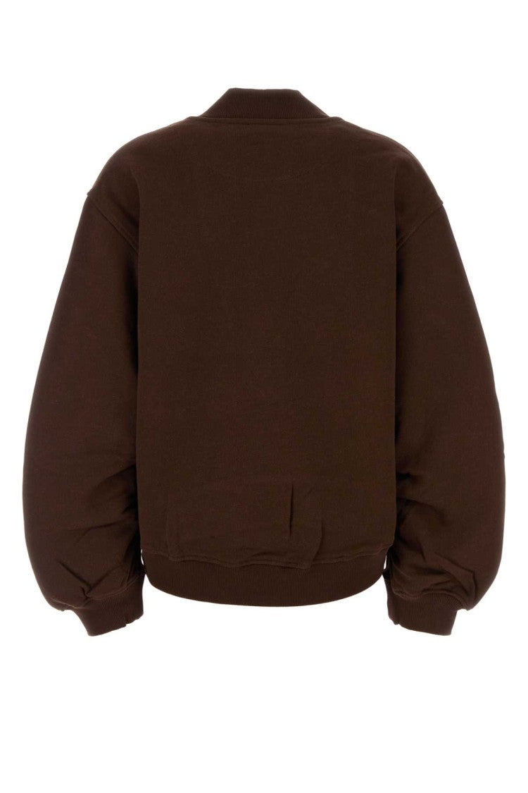 The Attico Brown Cotton Sweatshirt