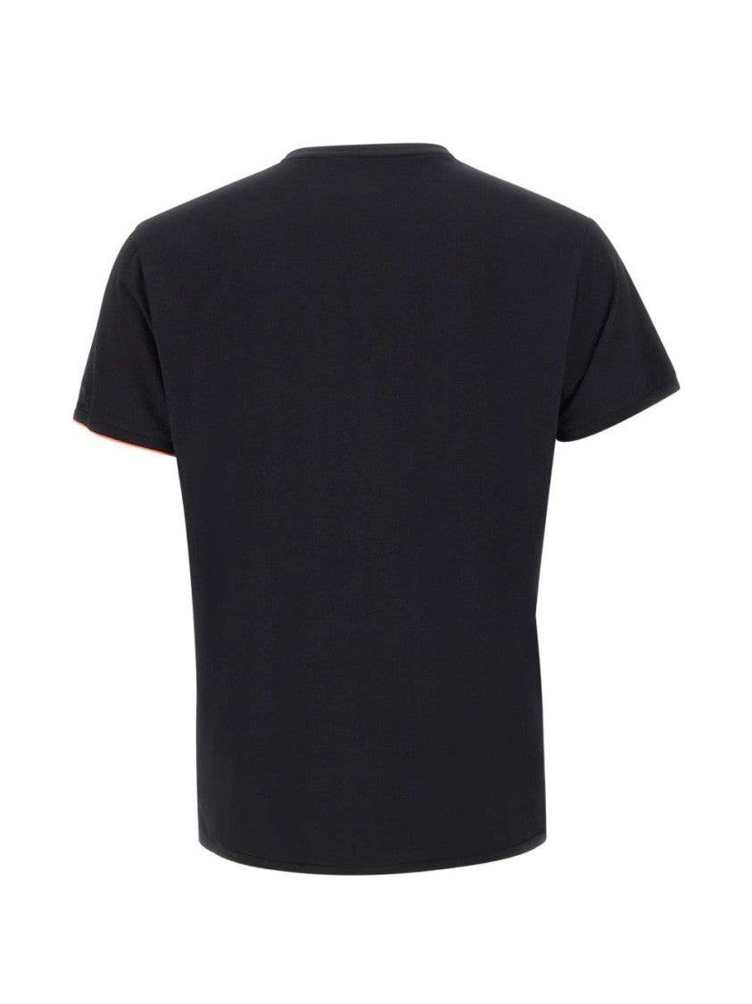 Rrd Black Short-Sleeved Orange Trim T-Shirt