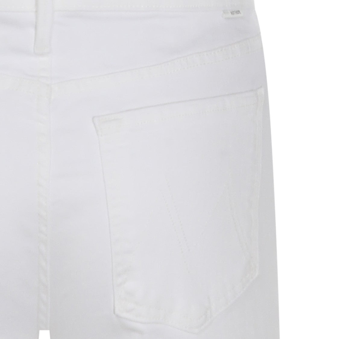 Mother High-Waist Cotton Jeans With Straight Leg Design
