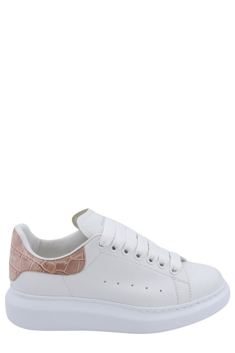 Alexander Mcqueen White Leather Sneakers