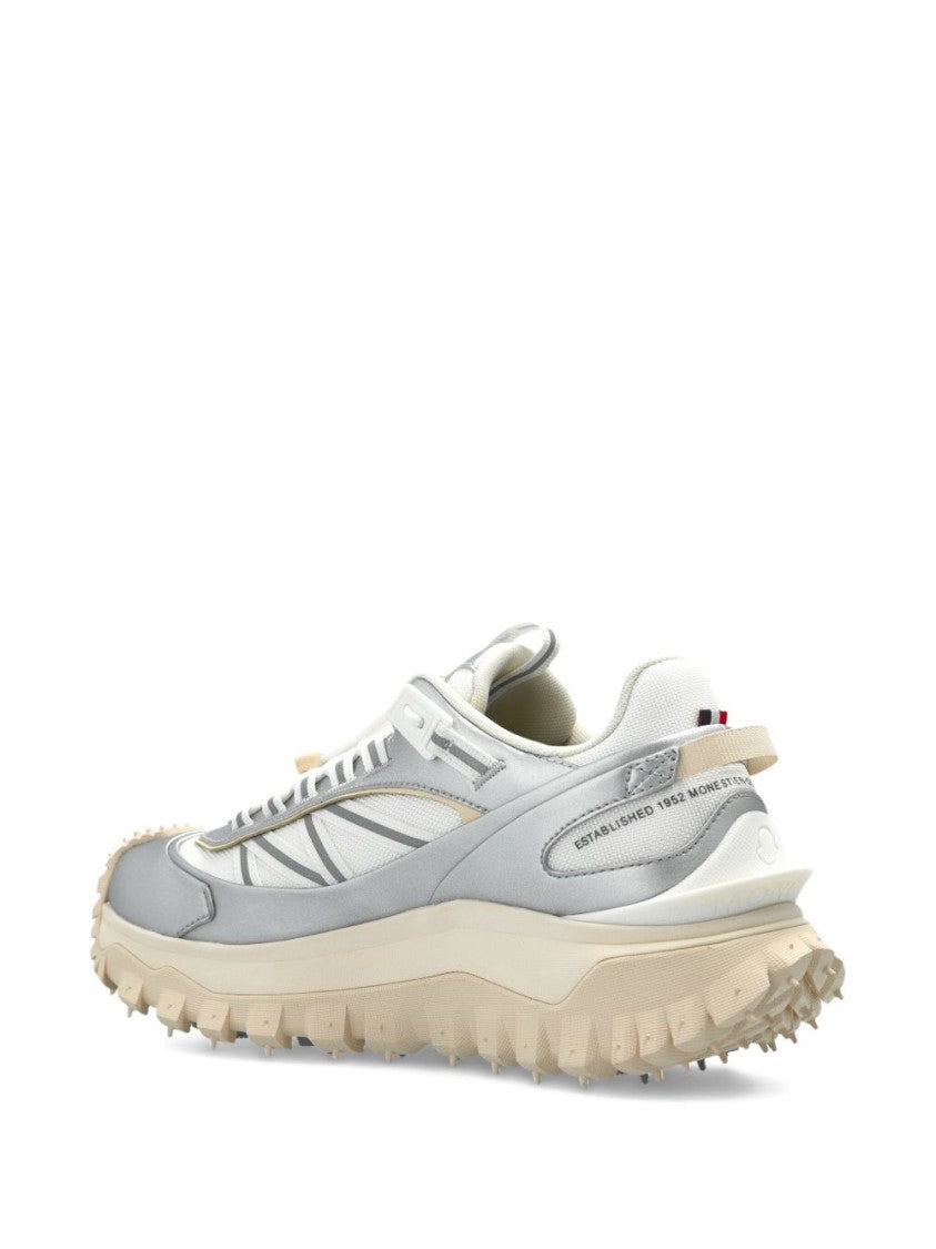Moncler Silver Polyamide Moncler Argento Sneakers