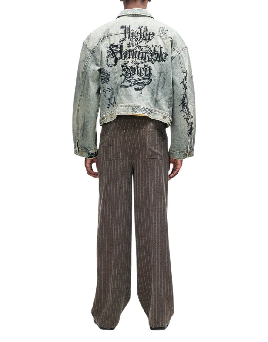 Deus Ex Machina Vintage Indigo Mephistopheles Denim Twill Jacket