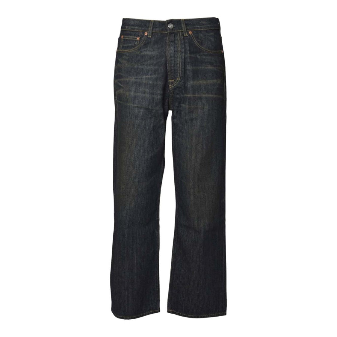 Our Legacy Classic Straight-Leg Denim Jeans With Contrast Stitching