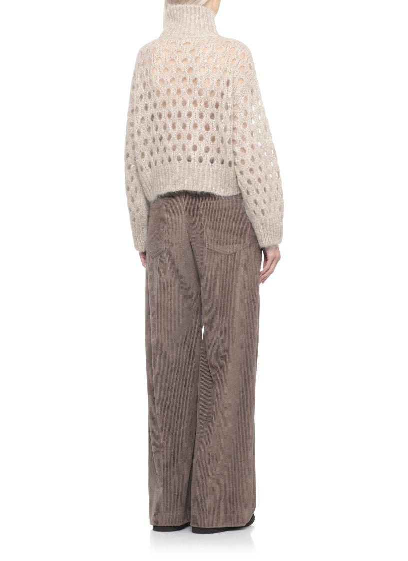 Brunello Cucinelli Mohair Sweater With Paillettes