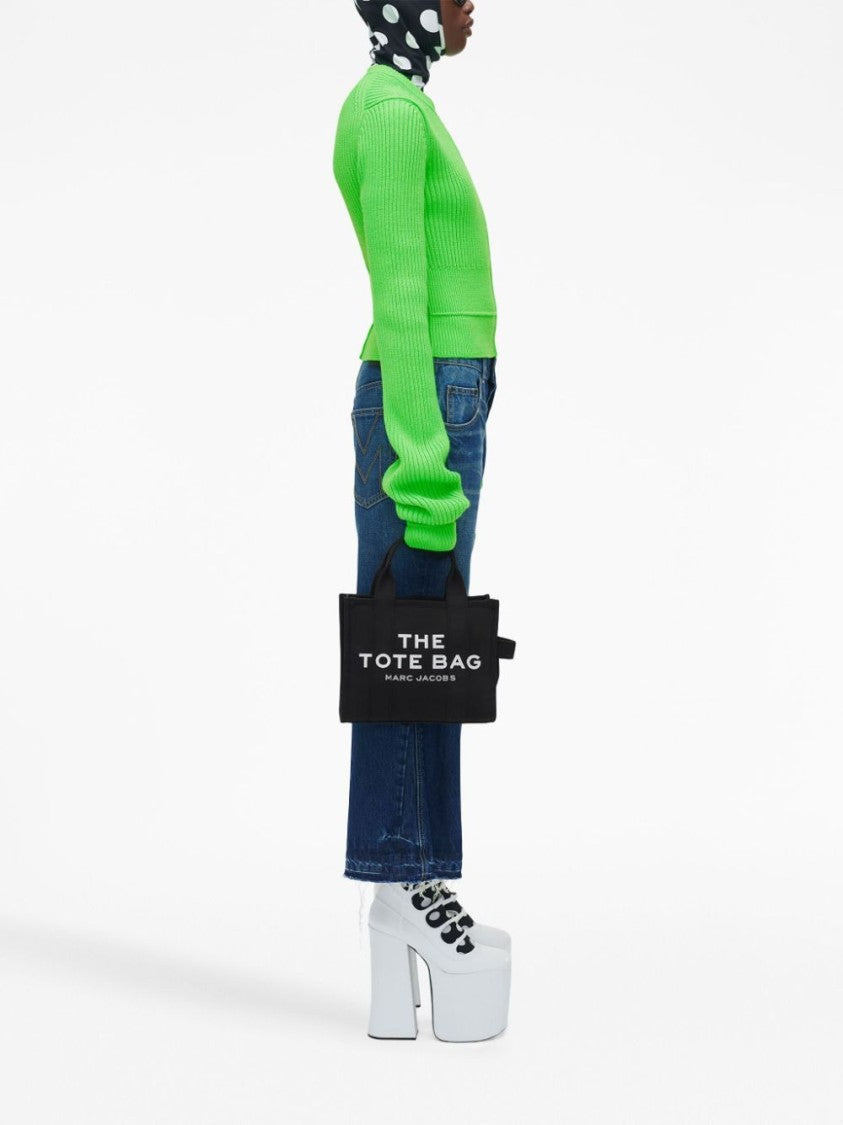 Marc Jacobs Compact Structured Tote Bag With Bold Lettering