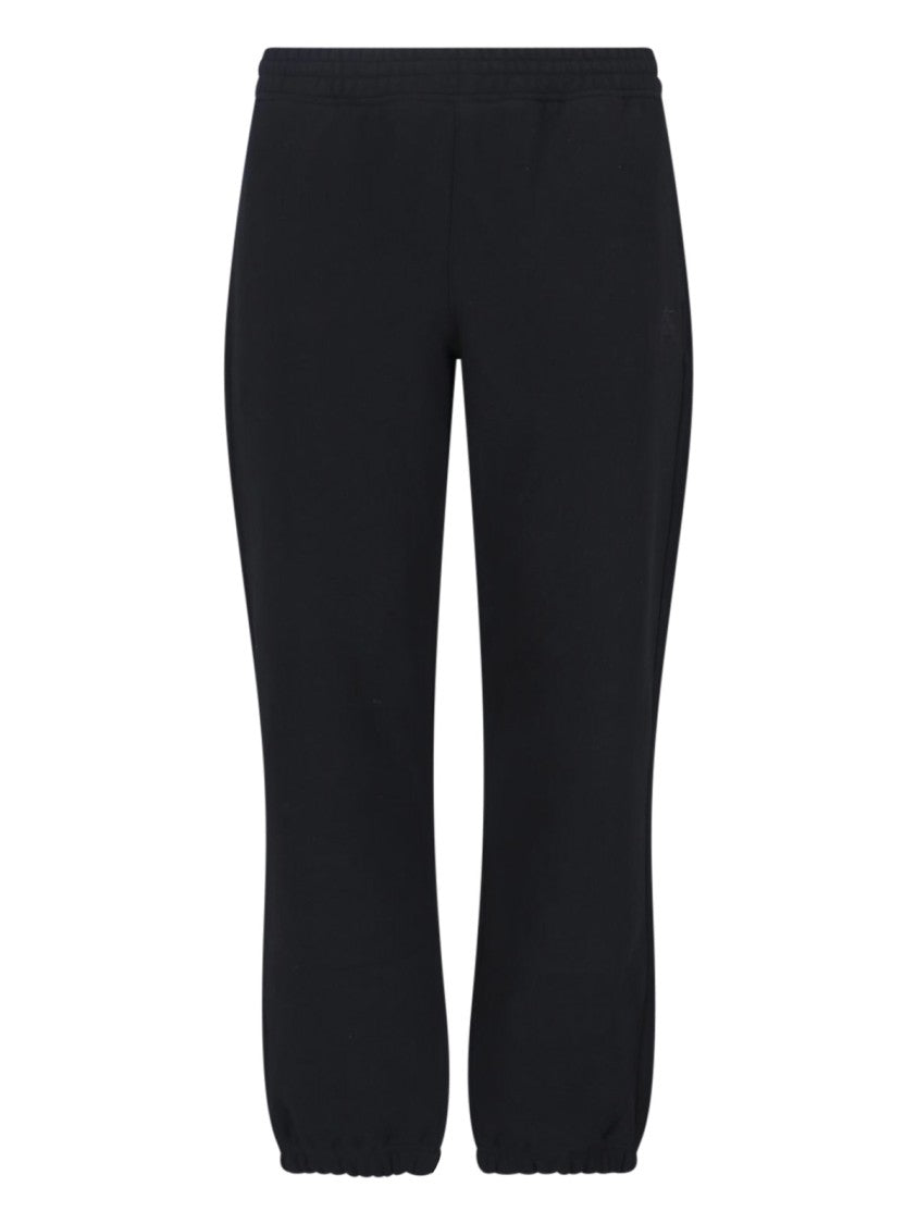 Burberry "Check" Tracksuit Bottoms In Black Cotton