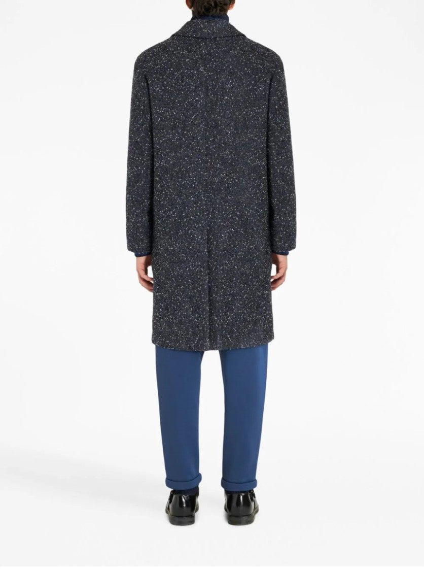Etro Mid-Length Textured Wool-Cashmere Etro Coat