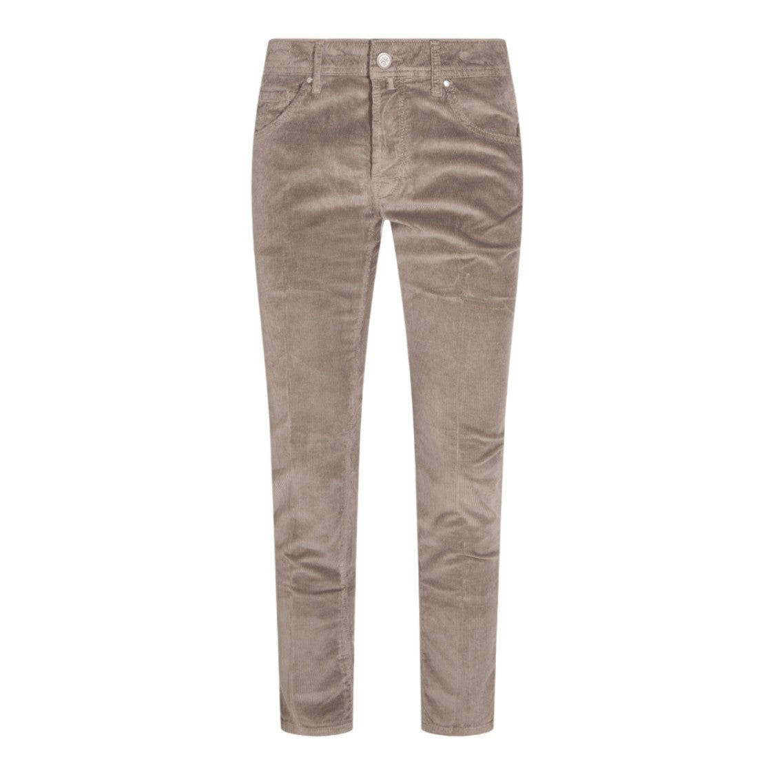 Jacob Cohen Slim-Fit Taupe Corduroy Trousers With Five-Pocket Design