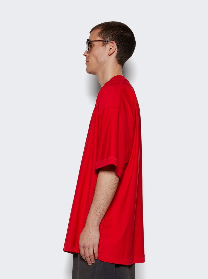 Vetements Inside Out Label Tee Red