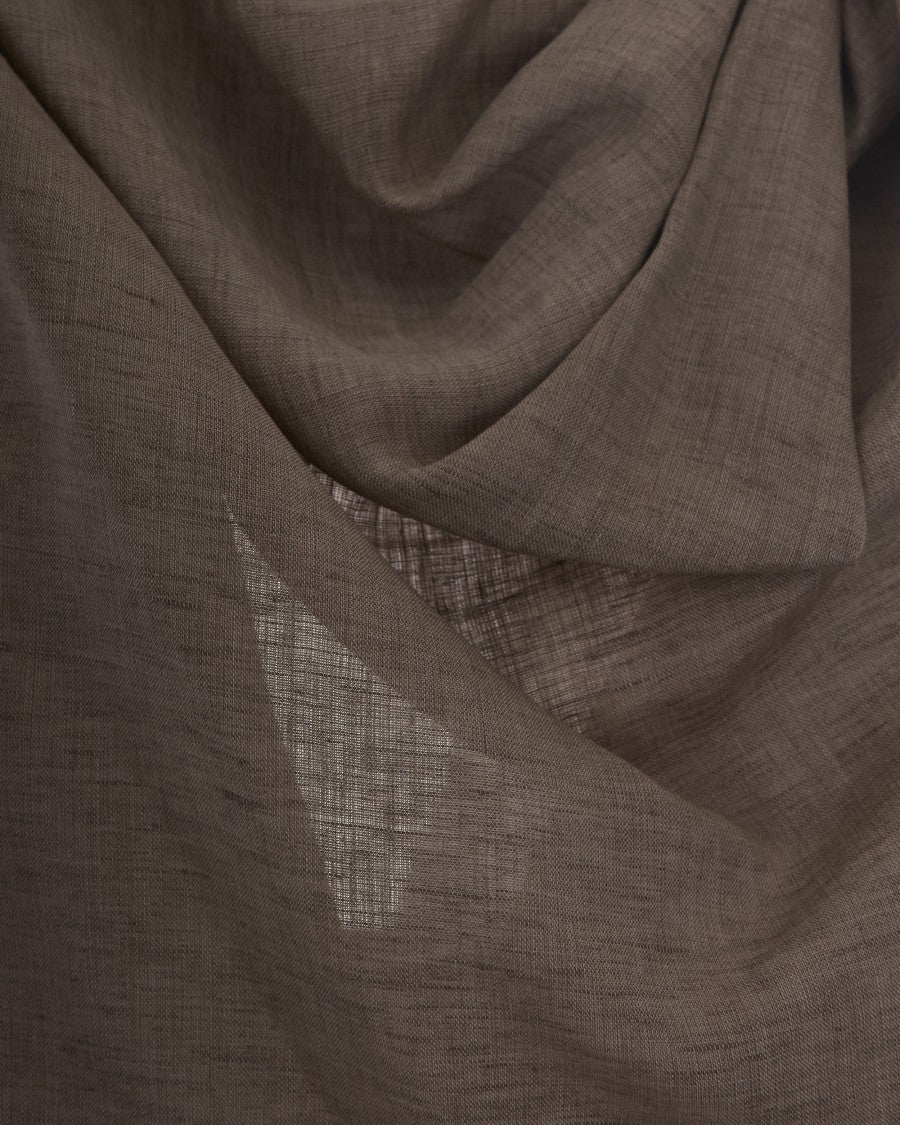 Fabiana Filippi Sleeveless Linen Top With Draped Knot Detail And Subtle Zip Accent