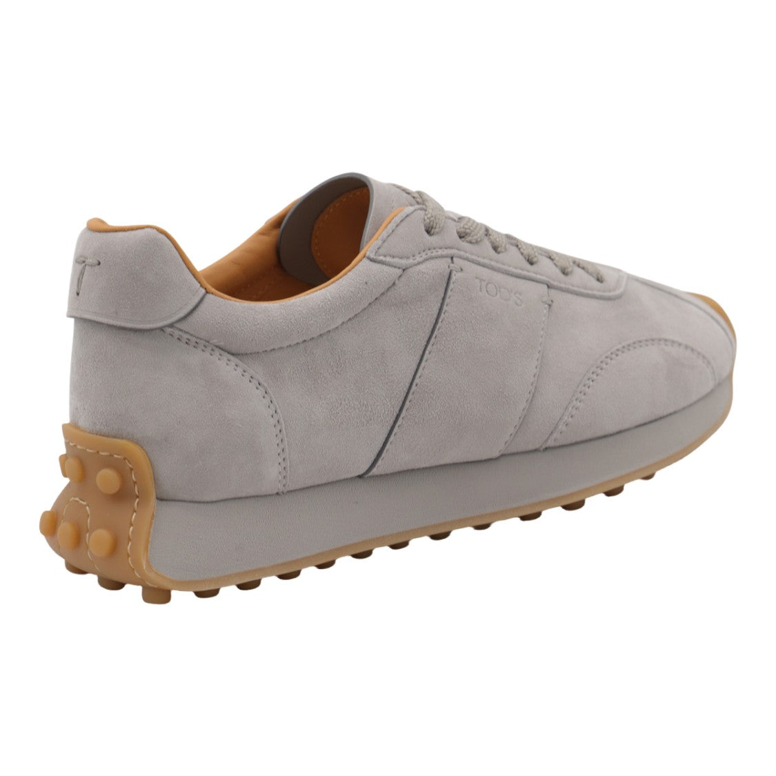 Tod's Suede Sneakers With Textured Rubber Sole