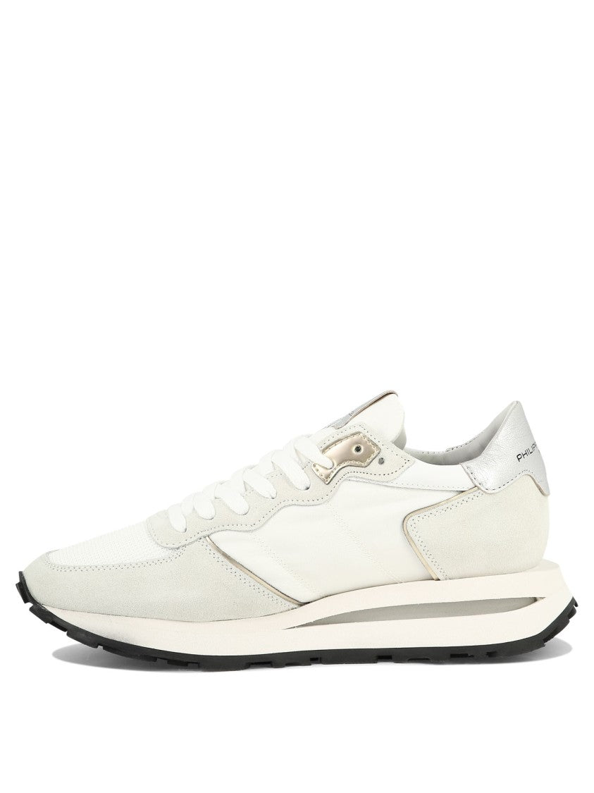 Philippe Model Paris Sleek Low-Profile Sneakers With Metallic Accents