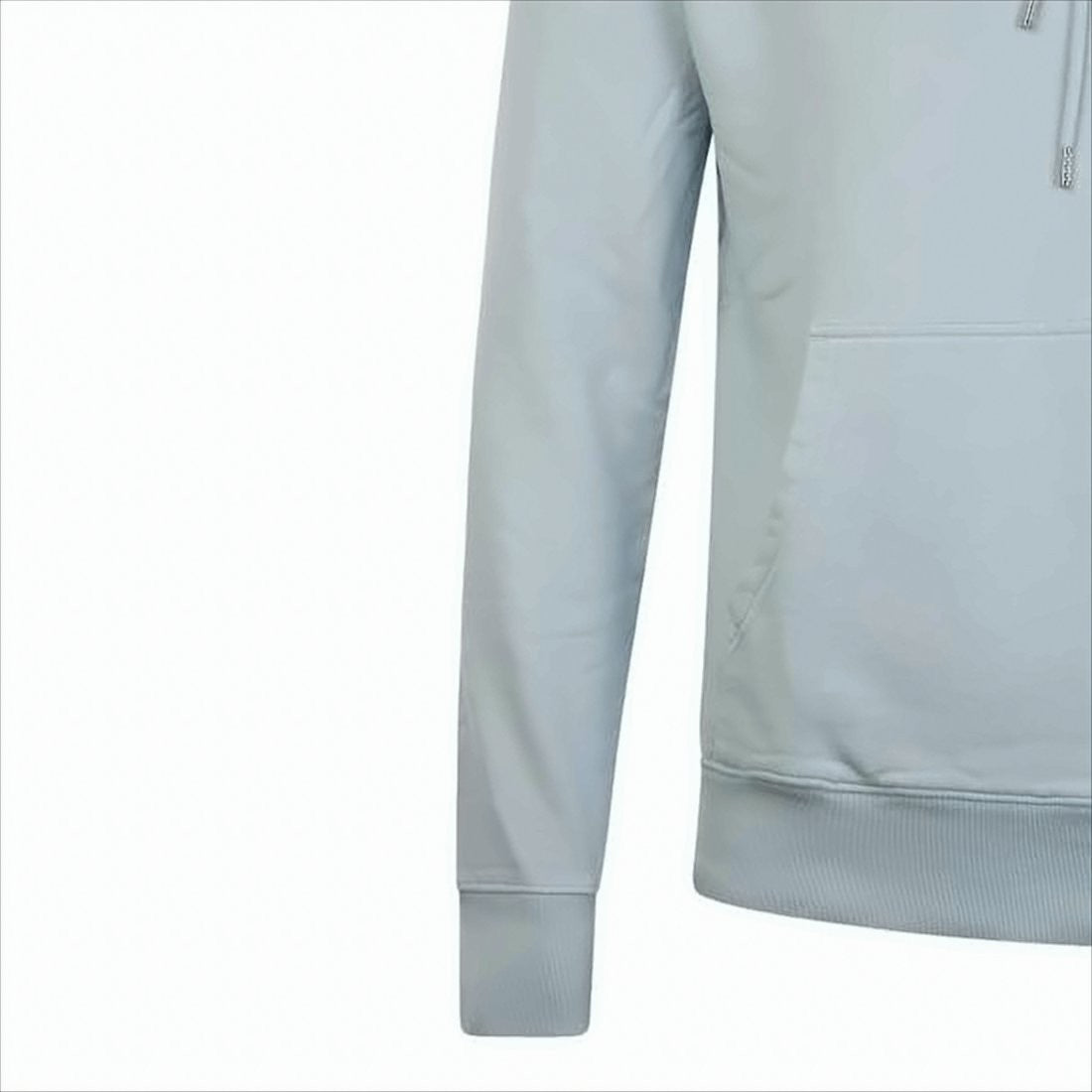 Maison Kitsuné Relaxed Fit Blue Cotton Hoodie With Embroidered Fox Logo