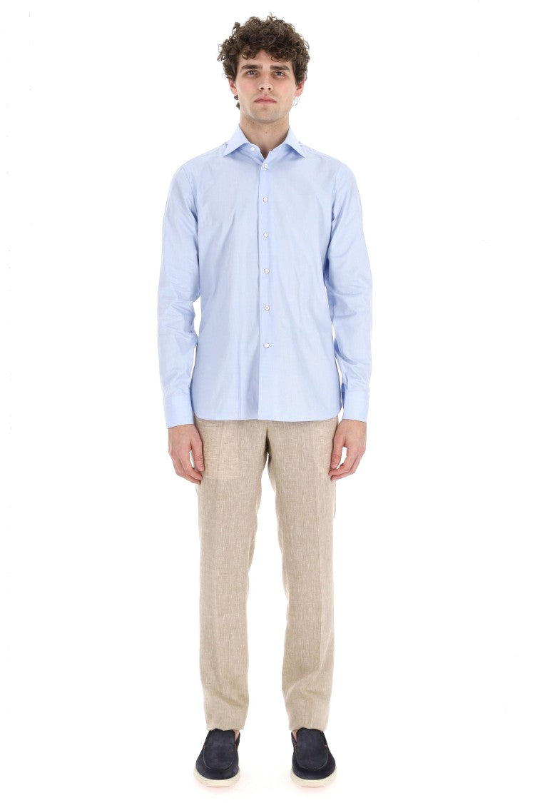 Borriello Micro Pattern Cotton Tailored Shirt