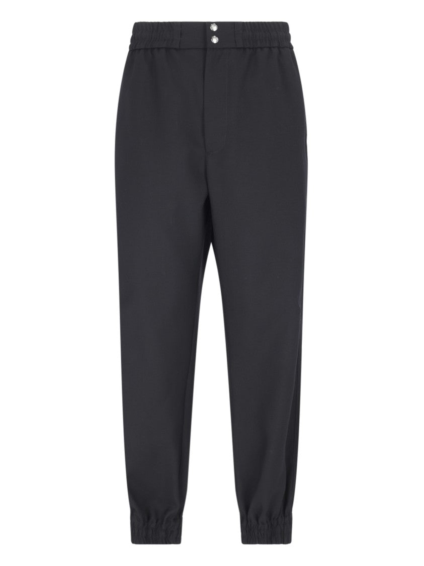 Alexander Mcqueen Tapered Black Cargo Pants