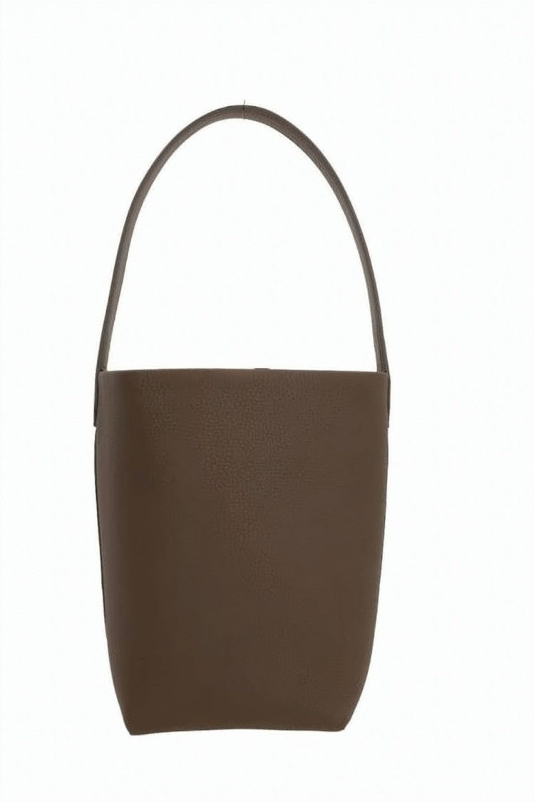 The Row Textured Calf Leather Tote Bag With Embossed Branding