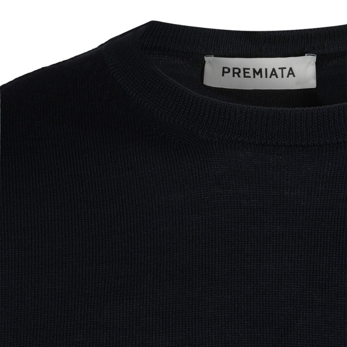 Premiata Minimalist Crew Neck Sweater With Ribbed Details