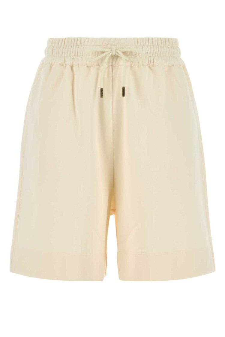 Moncler Ivory Cotton Bermuda Shorts