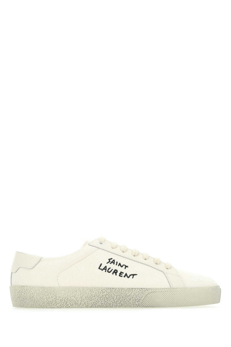 Saint Laurent Ivory Canvas Sl/06 Sneakers