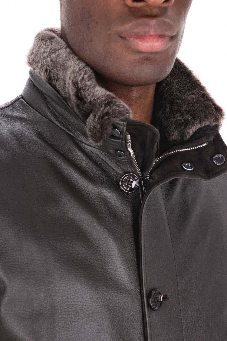 Moorer Cleros-P1 Goatskin Bomber Jacket
