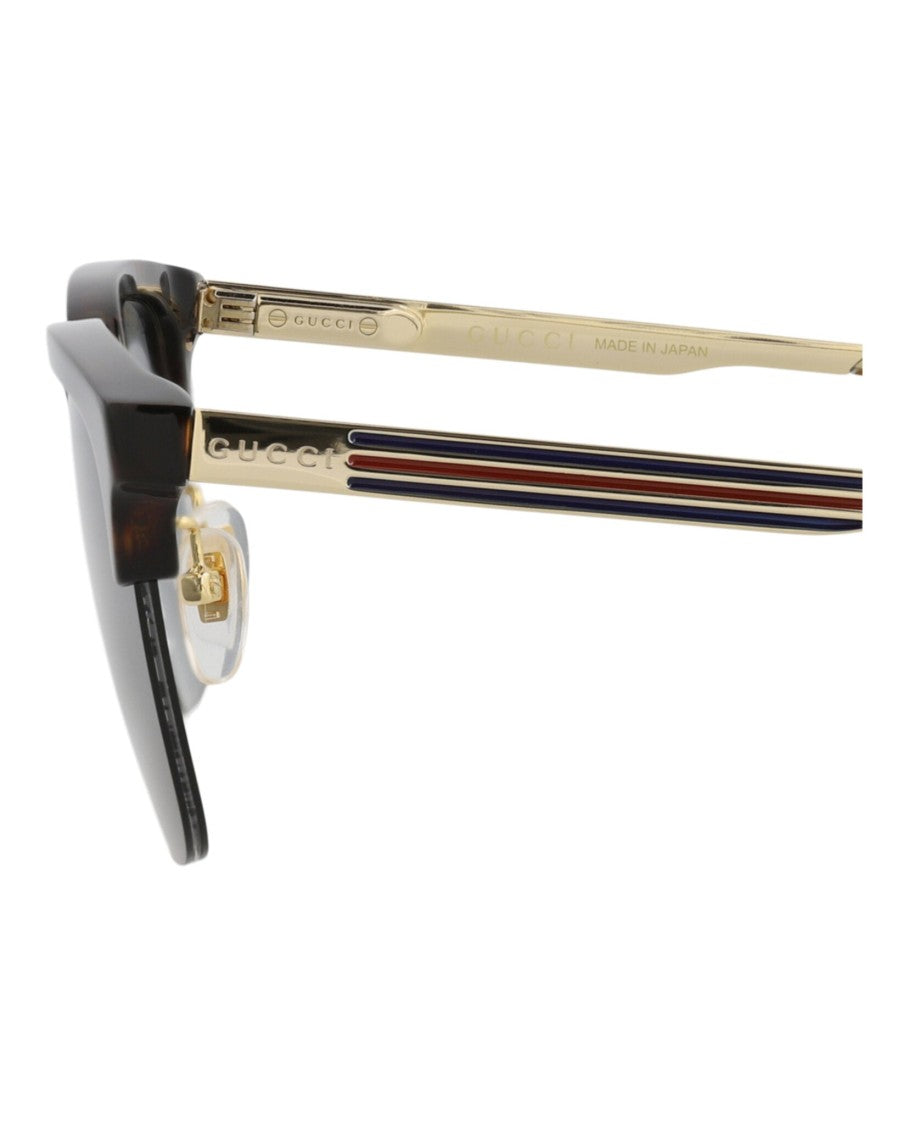 Gucci Square-Frame Acetate Sunglasses With Tortoiseshell Pattern