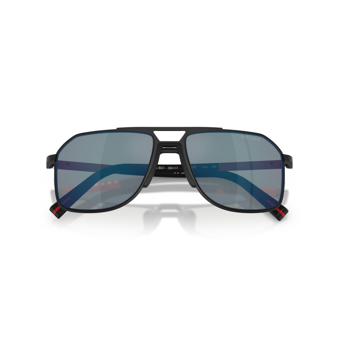 Prada Linea Rossa 0Ps B51s Double Bridge Metal Sunglasses