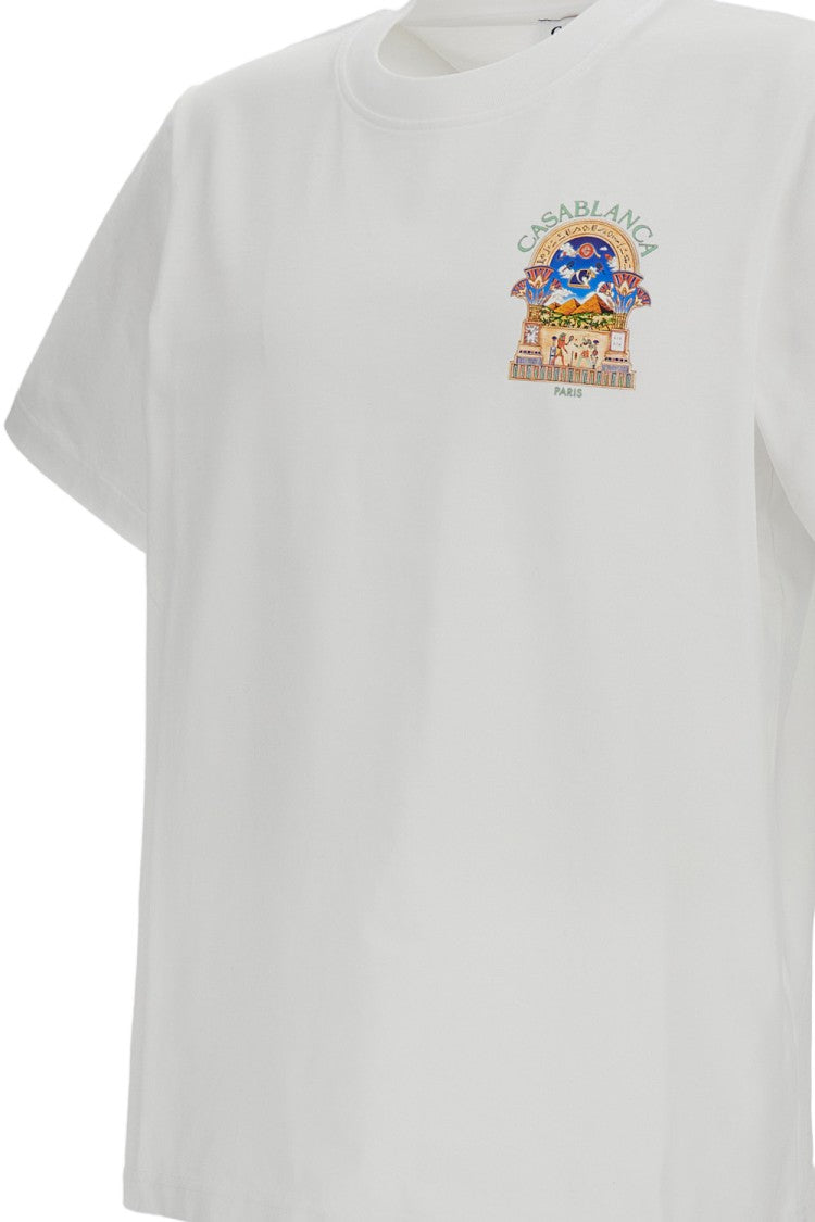 Casablanca Cotton Jersey Short-Sleeve T-Shirt With Logo Graphic