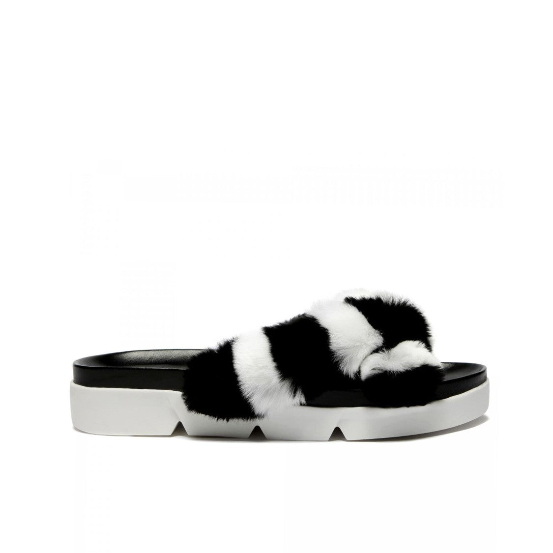 Stuart Weitzman Fur Slippers