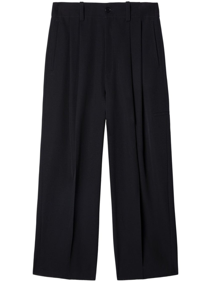 Off-White Black Wool Tailored Trousers