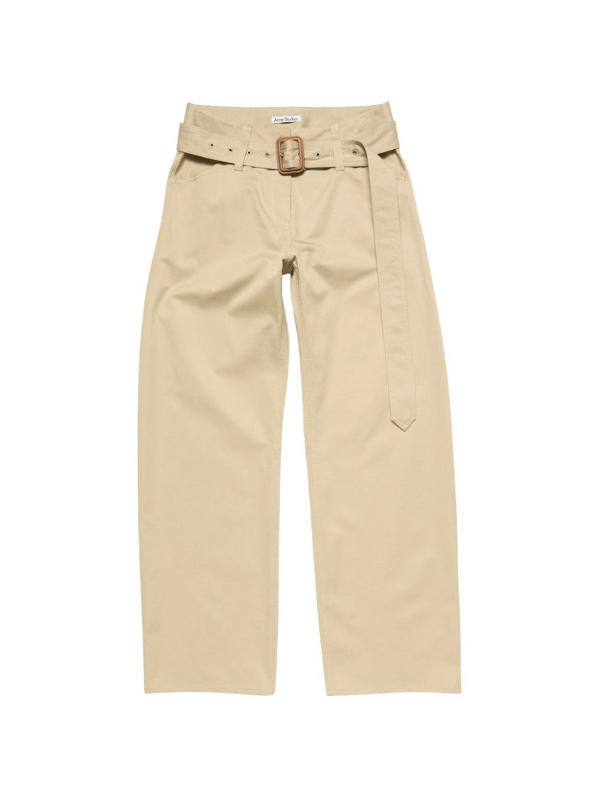 Acne Studios High-Waist Wide-Leg Belted Jeans