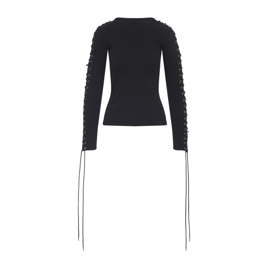Balenciaga Fitted Long-Sleeve Top With Ribbed Texture