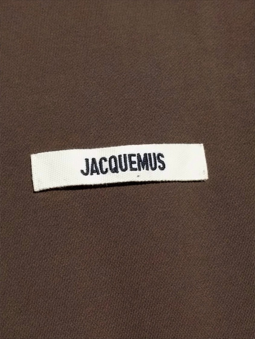 Jacquemus Long-Sleeve Relaxed Fit Cotton Sweatshirt With Text Patch